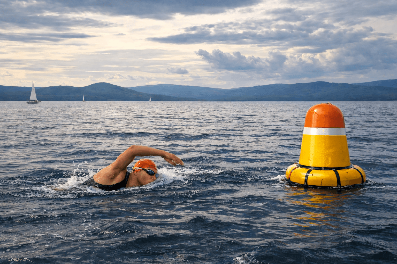 Плыви до буя, а не до берега